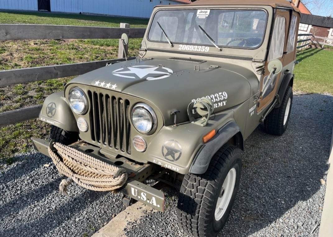 Jeep cj7 1976 type militaire